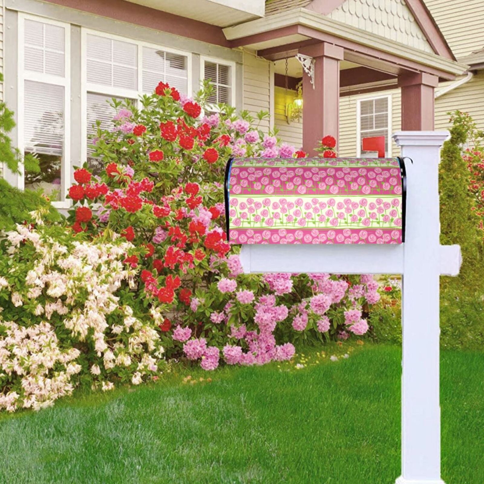 Kdxio Magnetic Mailbox Cover 25.5x21 in Mailbox Cover Outdoor Decoration Holiday Mailbox Covers for Home Garden Yard-25.5x21 in