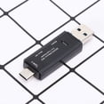 thumbnail image 4 of SHISUYAN 3 In 1 USB Type-C Micro USB Reader USB2.0 Universal TF SD Memory OTG Reader for Phone (Black), 4 of 8