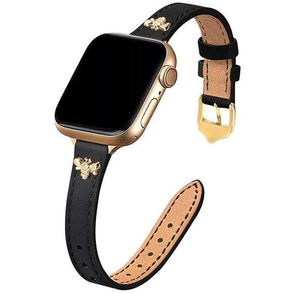 Correa de piel fina JR.DM para Apple Watch de 38 a 49 mm