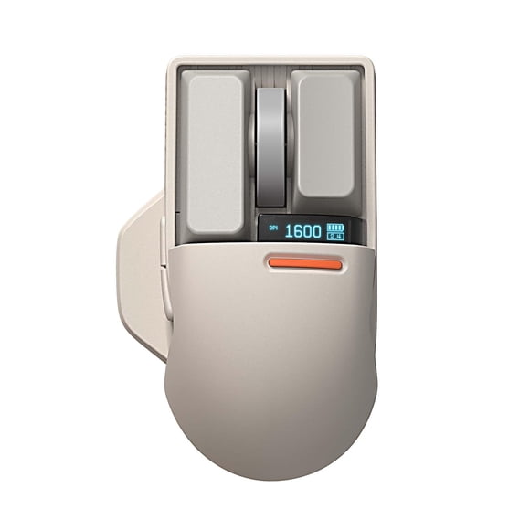 Mouse inalámbrico Lofree Touch PBT 4000 DPI con pantalla OLED