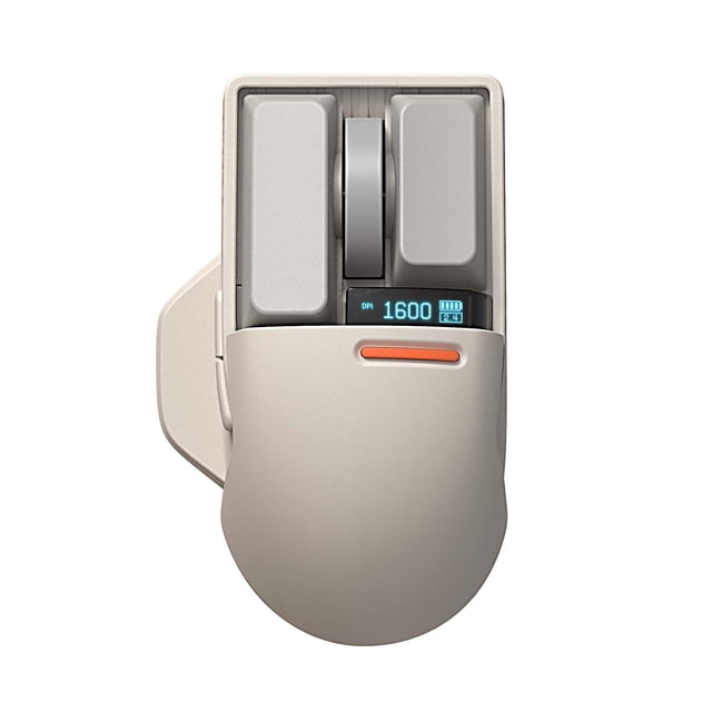 Mouse inalámbrico Lofree Touch PBT 4000 DPI con pantalla OLED