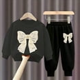 thumbnail image 2 of Zaveiop Toddler Baby Girl Clothes Fall Winter Outfits 2t 3t 4t 5t 6t Cute Print Long Sleeve Sweatshirt Pant Outfits Size 7-8 Years, 2 of 3