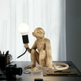 thumbnail image 2 of Gold Monkey Table Lamp Sitting Monkey Light Bedroom Monkey Table Light Gift, 2 of 9