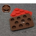 thumbnail image 5 of Wovilon Silicone Cake Molds For Baking Flower 9 Holes Silicone For Chocolate Cake Jelly Pudding Soap Round Shape, 5 of 5