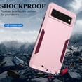 thumbnail image 7 of Compatible for Pixel 6 Case,Hard Back & Soft TPU Dual Layer for Pixel 6 Phone Case,Slim Cover Design,Anti-Scratch Phone Case,Full Body Shockproof Heavy Duty Protective for Google Pixel 6 Case Pink, 7 of 7
