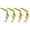 C, variant on Set of 4 Gold Metal Christmas Stocking Holders with Festive Reindeer Design for Mantel, Heavy Duty Holiday Decoration Hooks