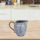 thumbnail image 4 of Blue Ceramic Creamer Pitcher for Milk Pouring with Handle, 4 of 4
