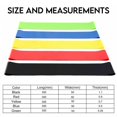 thumbnail image 3 of HLONK Set of 5 Resistance Bands Loops Exercise Pilates Rubber, 3 of 4