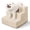 Beige-3-13.6"H, variant on Dog Stairs For Small Dogs & Cats  3-step Non-slip Pet Steps Couch Sofa And Chair Beige 13.6" H