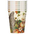 thumbnail image 2 of Harvest Pumpkins Fall Paper 9oz Cups, 8ct, 2 of 4