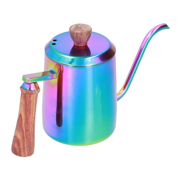 Hervidor de Café para Verter Hervidor de Café de Acero Inoxidable de 600 Ml Tetera con Cuello de Cisne Hervidor de Café para la Parte Superior de la Estufa para el Hogar ANGGREK Otros