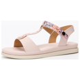 thumbnail image 3 of Vedolay Sandals for Ladies Womens Flower Low Heel Platform Sandals Elastic Ankle Strap Summer Comfortable Shoes,Pink 8.50, 3 of 5