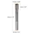 thumbnail image 2 of Uxcell Tungsten Carbide Straight Flutes Lathe Machine Reamer 15.2mm, 2 of 5