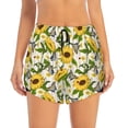 thumbnail image 2 of Salouo Sunflowers And Butterflies Print Women's 2 in 1 Running Shorts Double-Layer Shorts Athletic Workout Gym Yoga Shorts Running Shorts for Women-XX-Large, 2 of 7