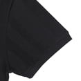 thumbnail image 3 of Namayuj Ribbed Knit Solid Polo Shirts for Men Short Sleeve Tops Slim Fit Casual Breathable Fabric Business Office Wear Black M, 3 of 8