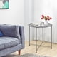 thumbnail image 3 of Mesa auxiliar Garden 4 you - Bandeja plegable redonda de metal, color gris, 3 of 9