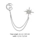thumbnail image 5 of Elegante Deer Moon Star Broche Delicate Past Pin Pin Decorativo Cadena Pin, 5 of 6