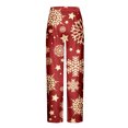 thumbnail image 5 of Aimik Hanes Mens Lounge Pants Comfy Pajama Pants Plaid Pajama Bottoms with Pockets Drawstring Pj Bottoms Pants Unisex Christmas Pajama Pants-Red L, 5 of 5