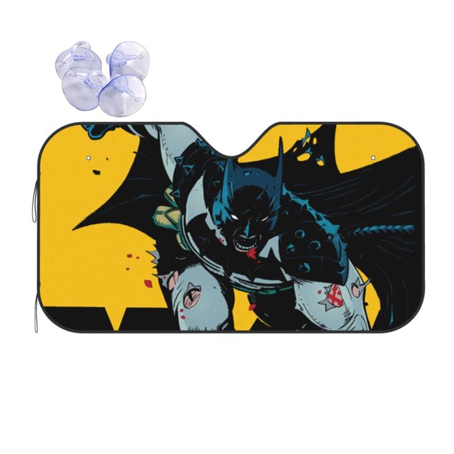 Batman Windshield Sun Shade Foldable Car Front Window Sunshade For Car Suv Trucks Vans - Best Heat Shield Blocker Visor Cover Blocks Uv Rays And Keeps Your Vehicle Cool-Small