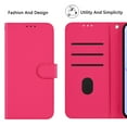 thumbnail image 6 of Wallet Case Compatible with iPhone 16 Pro with Card Slot/Holder,PU Leather Flip Folio Shell [Magnetic Closure][Wrist Strap][Kickstand] Phone Cover Shockproof For iPhone 16 Pro,Rose, 6 of 10