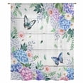 thumbnail image 2 of Flowers Sheer Curtains 96 Inches Long, Spring Butterflies Floral Gray Wood Light Filering Curtains, Privacy Drapes Simi Floor to Veiling Curtain for Living Room Bedroom Large Window Treatment, 2 of 9