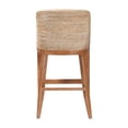 thumbnail image 4 of bali & pari Jasper Seagrass Bar Stool with Mahogany Wood Frame  Whitewash, 4 of 9
