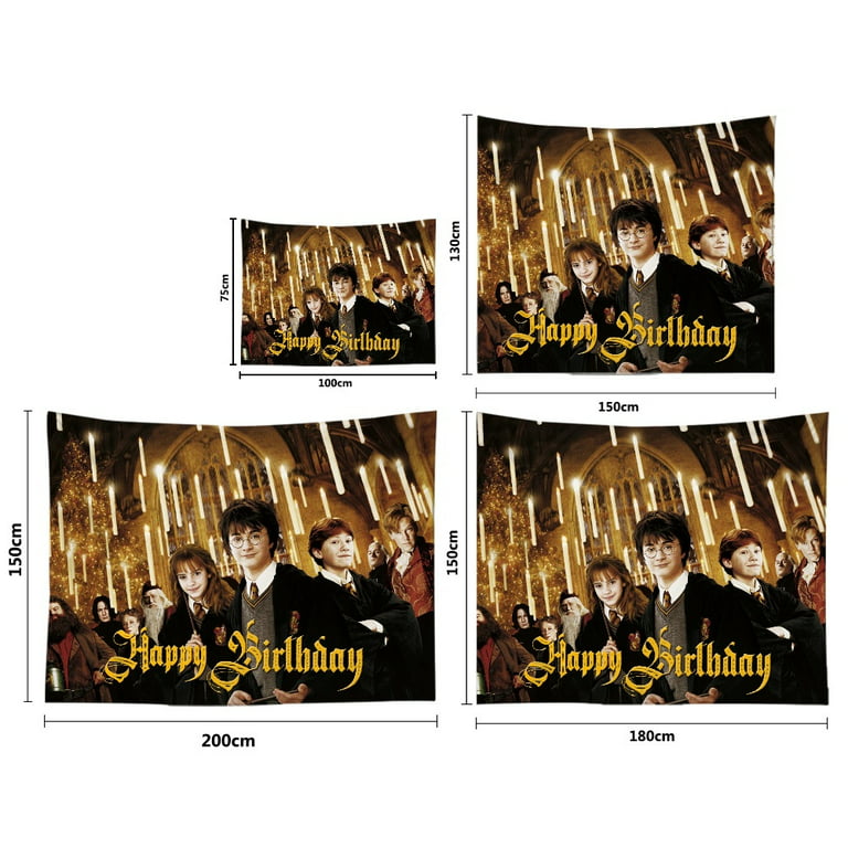 Wobbox Retro Colour Happy Birthday Bunting Banner/ Harry Potter Theme  Birthday Party/ Happy Birthday Banner : : Toys