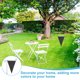 thumbnail image 5 of Uxcell 3-Pack Banderas de Jardín, 18x12 Pulgadas Banderas Triangulares Grandes en Blanco para Sublimación [Negro], 5 of 6
