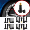 thumbnail image 2 of 10PCS Car Tire TR413 TR414 Snap-In Tire Valve Stems Short Black Rubber, 2 of 8