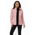thumbnail image 6 of KVE Women's Softshell Jacket Light Hooded Windproof Coat Insulated Windbreaker for Outdoor Hiking Light Pink Small, 6 of 9