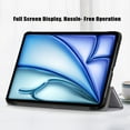 thumbnail image 6 of SaniMore for Apple iPad Air 11 (2024) Case, Auto Sleep/Wake, Rugged PC & PU Leather Case with Tri-Fold Kickstand Shockproof Protective Case for Apple iPad Air 11 (2024) Women Men, Gray, 6 of 10