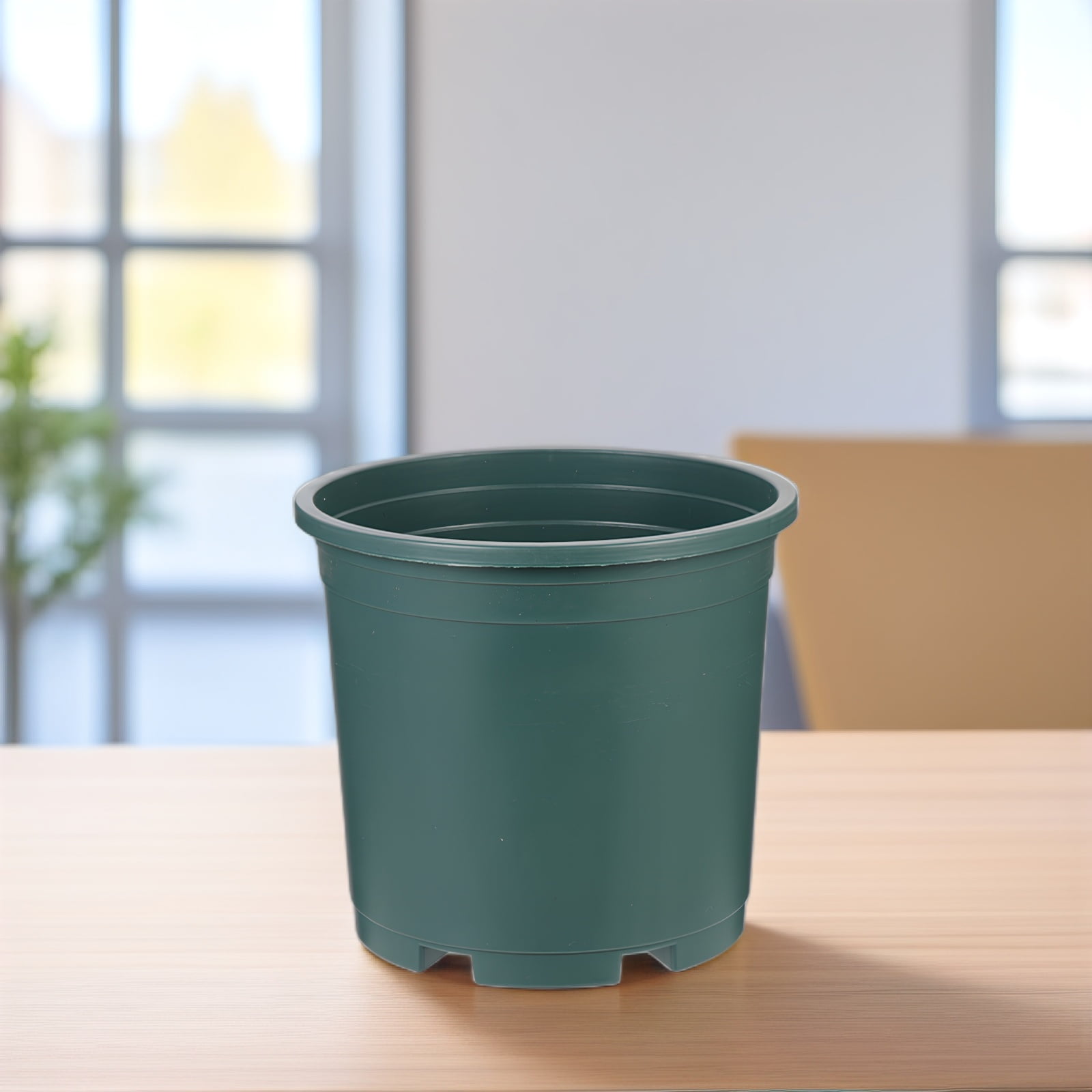 DEEPCRAFF 12- Plastic Flower Pots for Indoor Balcony Garden Planting and Home Plant Culture