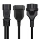 thumbnail image 4 of Cable convertidor de fuente de alimentación hembra Iec320-c14 macho a Eu4.0mm + eu4.8mm, 4 of 5