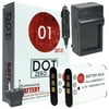 2x DOT-01 Brand 1200 mAh Replacement Pentax D-LI78 Batteries and Charger for Pentax M50 Digital Camera and Pentax DLI78