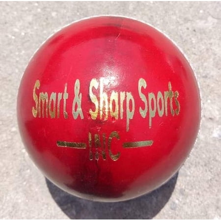Pack of 6 Test Cricket Leather Hard Ball 5.6 oz MCC Regulation Smart And Sharp Sports