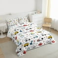 thumbnail image 3 of Homewish Cartoon Car Bedding Comforter Set 2pcs for Teens Boys,Kawaii Dinosaur Animal Twin Comforter Sets Microfiber,Transportation Theme Breathable Bedding Set,Lightweight Room Decor,Reversible, 3 of 8