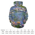 thumbnail image 2 of Water Lilies Oversized Hoodies For Men Teen Pullover With Pocket Mens Pullover Hoodie Sweatshirt S-5XL, 2 of 6