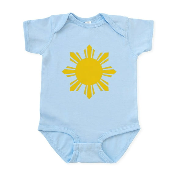 CafePress - Philippines Flag Sun Body Suit - Baby Light Bodysuit, Size Newborn - 24 Months