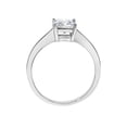 thumbnail image 4 of Precious Stars 14K White Gold 1ct TGW Princess-cut Cubic Zirconia Solitaire Engagement Ring, 4 of 5