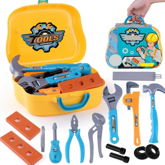 14PCS Kids Tool Set Realistic Construction Tool Toy Kids Fixing Tool Kit