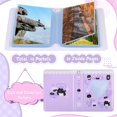 thumbnail image 3 of Ounissouiy Portatarjetas con foto hueca de corazón de amor, amplia aplicación, regalo impecable, tarjetero para fotografía K-pops Cubiertas para muebles de jardín gato negro morado, 3 of 6