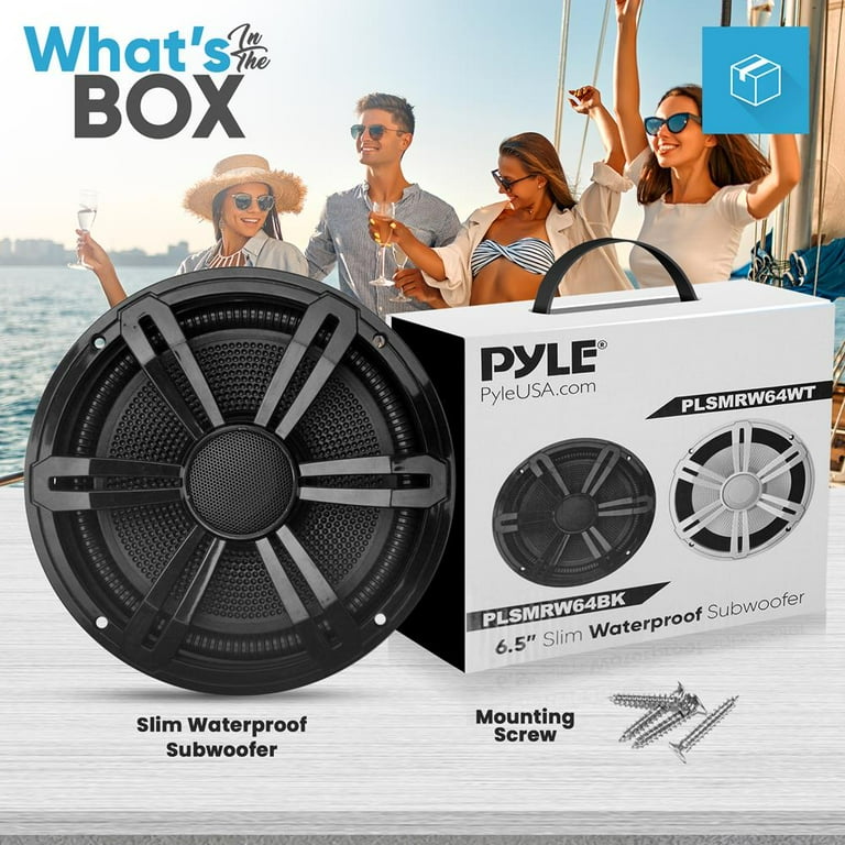 Car Subwoofer Pyle 10 Slim Marine Subwoofer 400w Ohm Waterproof