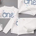 thumbnail image 6 of IDOPIP Baby Girls Boys Fall Winter Outfit Embroidery Knitted Pullover Sweaters 1st Birthday Party Clothes, 6 of 7