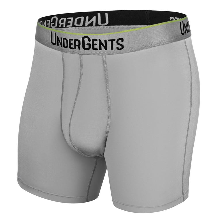 UnderGents 4.5 Men's Boxer Brief Underwear (Flyless): Ultra Soft Comfort,  Never Compression 