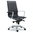thumbnail image 2 of Moe's Home Collection Omega High Back Faux Leather Office Chair in Black, 2 of 10