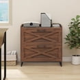 thumbnail image 7 of Conate 2 Drawer Farmhouse File Cabinet, Lateral Filing Cabinet with Charging Station for Home Office, Letter / Legal / A4 Size Hanging Files, 7 of 7