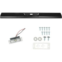 labwork Steel Rear Roll Pan with License Light Lamp Screws Replacement for Toyota Tacoma Standard Bed 1995-2004