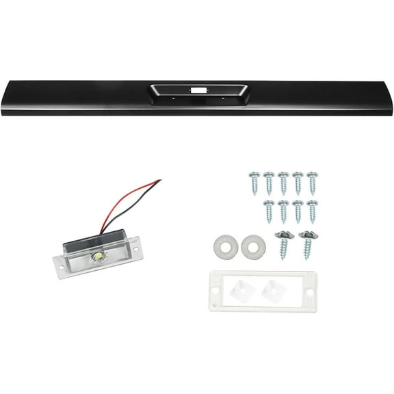 labwork Steel Rear Roll Pan with License Light Lamp Screws Replacement for Toyota Tacoma Standard Bed 1995-2004