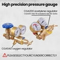 thumbnail image 4 of Cixusio Oxy Acetylene Torch Kit,Cutting Torch Kit with Brass Torch,Poly Carrier,4L Oxygen & 2L Acetylene Cylinders,Regulators,Cutting & Welding Nozzles,12' 6" Hose,Ideal for Welding and Cutting, 4 of 19