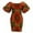 CL4, variant on Bintarealwax Women's Sexy Smocked Dress African Print Puff Sleeve Bodycon Mini Dress Club Party Summer